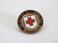 British Red Cross Society Associate Gilt and Enamel Lapel Pin Badge