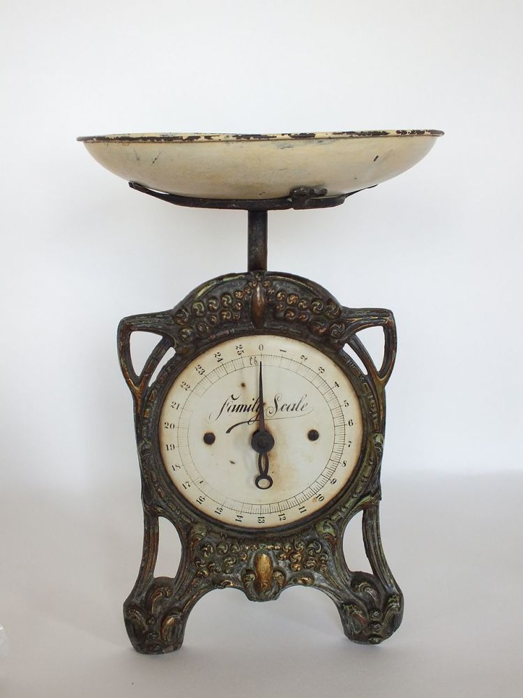 Antique Cast Metal Kitchen Scales