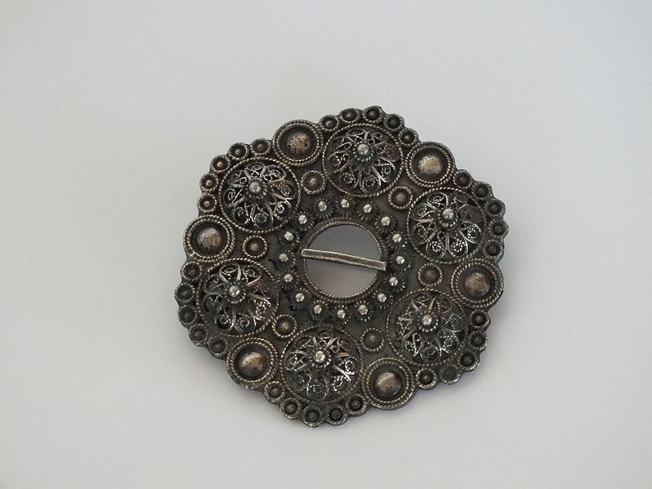 Nordic Style Shield Pin Brooch 6 cms