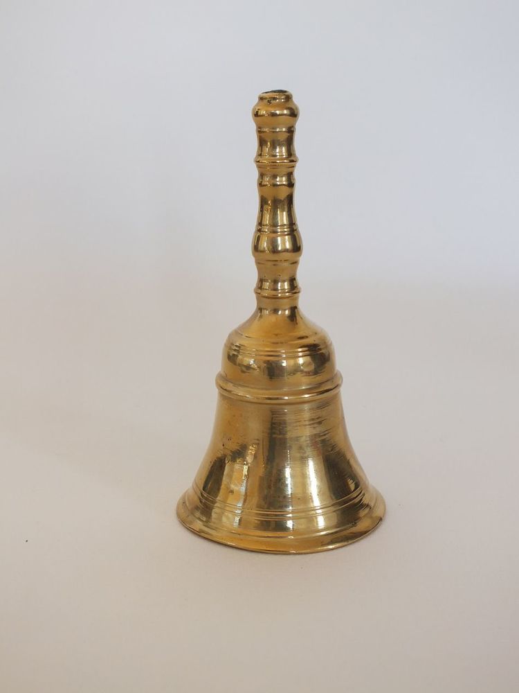 Solid brass Victorian girl bell vintage