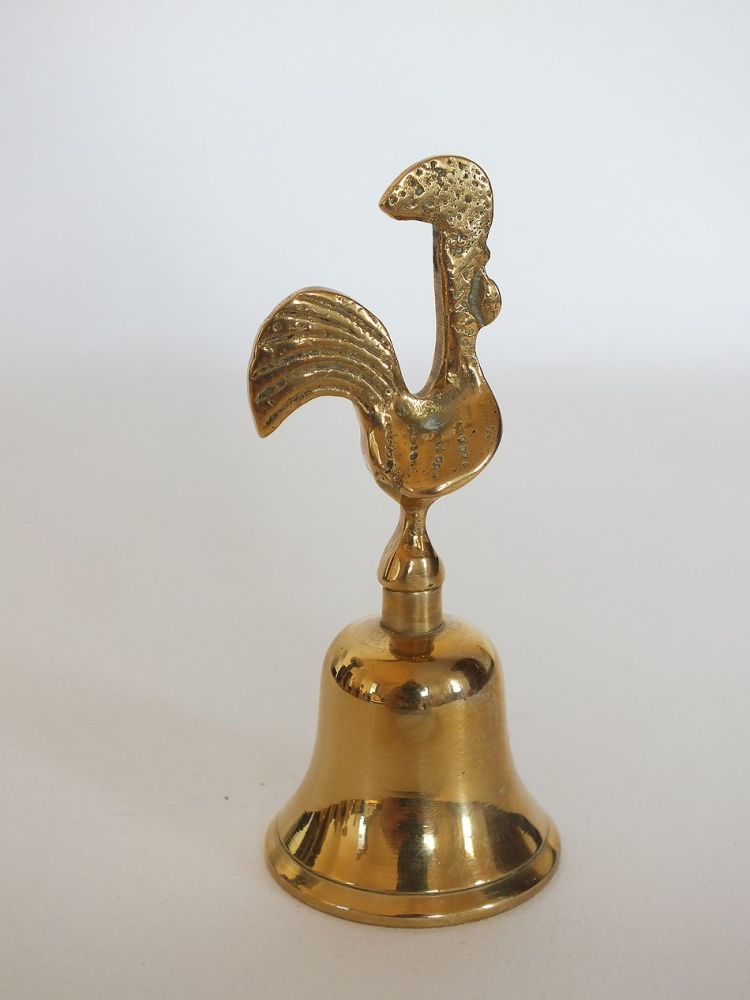 Brass Handbell-Cockerel Handle