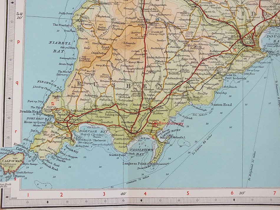 North Lancashire, Bartholomews Revised Half Inch Contoured Map - Sheet No 31