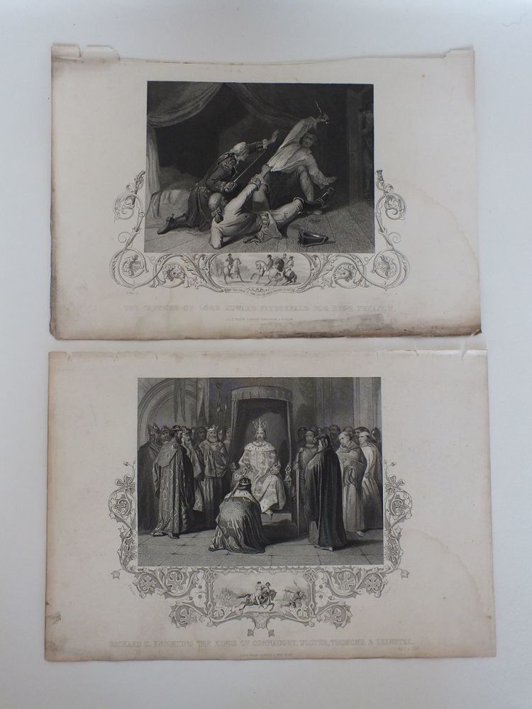 Job Lot Of 10 Steel Engravings From Ireland's Golden Age Published By J & F Tallis.