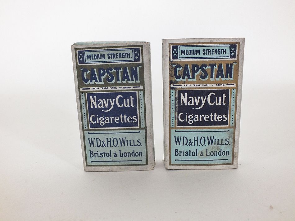 WD & HO Wills Capstan Navy Cut Cigarettes Packets 