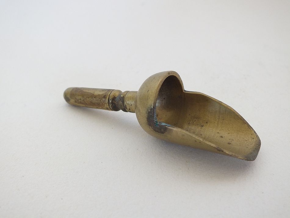 Miniature Brass Scoop