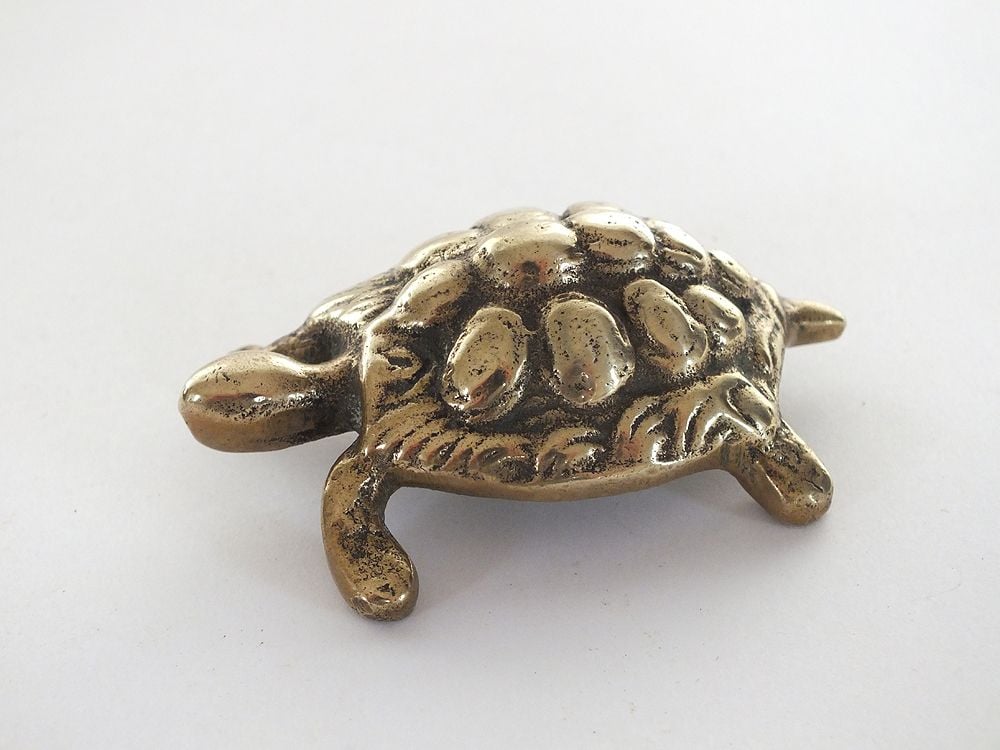 Brass Tortoise  Early / Mid 20th Century Decor