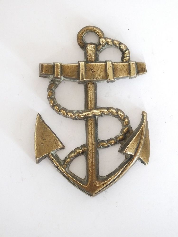 Brass Anchor & Rope Wall Décor, Paperweight