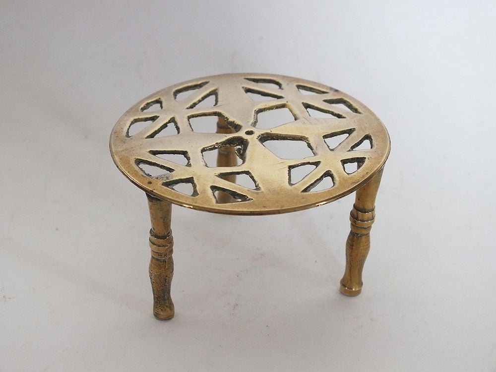 Miniature Brass Table / Trivet-Doll House Decor