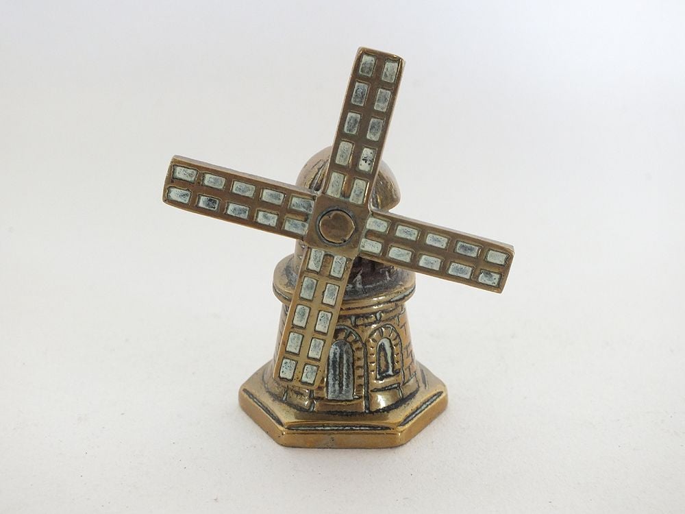 Miniature Brass Windmill Tea Bell