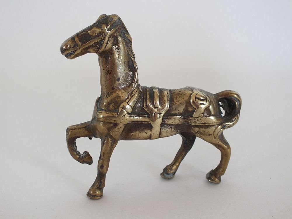 Vintage Cast Brass Horse Figurine