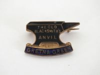 Gretna Green Blacksmiths Anvil Enamel Pin Badge