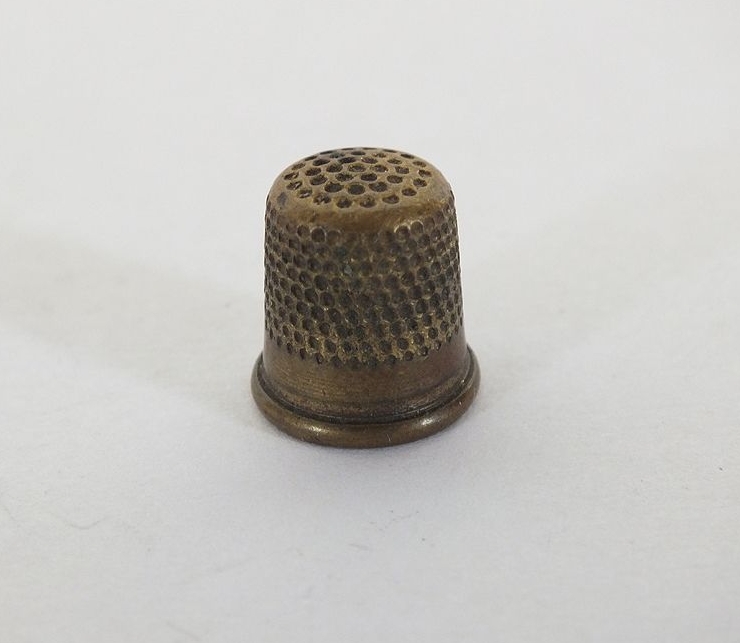 Miniature Brass Sewing Thimble, Monopoly Token