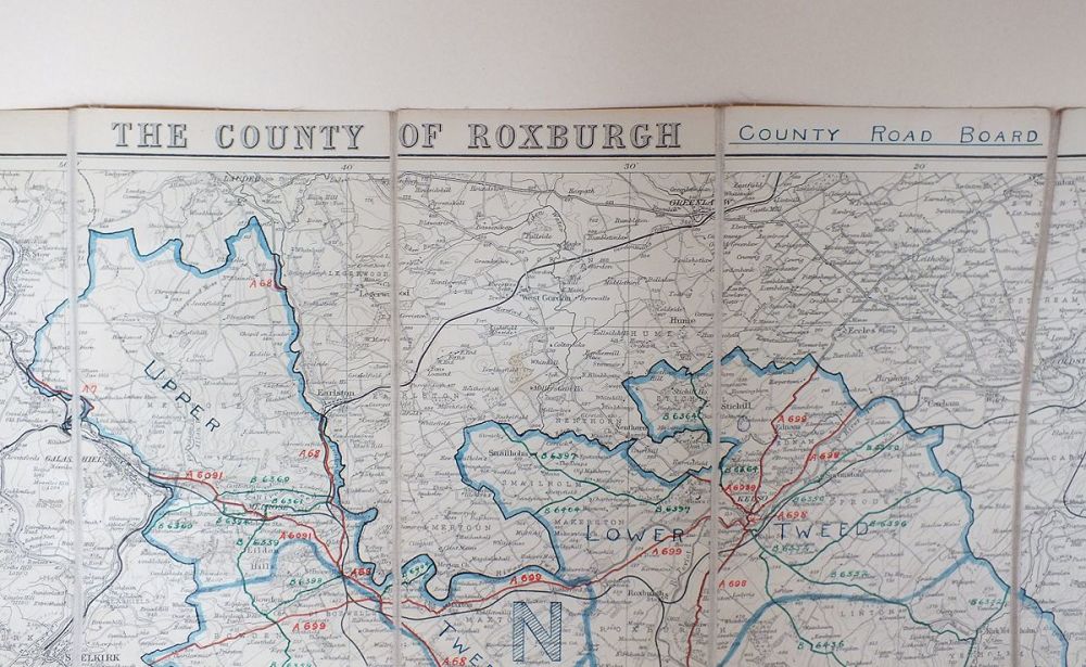 County Of Roxburgh Road Map-Early 1900s