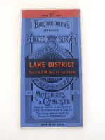 Lake District Map, Bartholomews Revised Reduced Survey, Early 20th Century