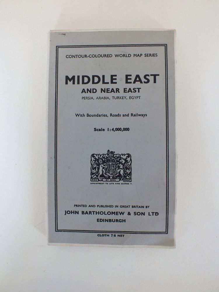 Bartholomews Middle East And Near East Map. Scale 1:4,000,000 (Revised 1958