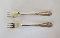 Antique Silverplate Condiment Forks