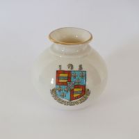 Goss Crested China Silchester Vase Arms Of Dryburgh Abbey