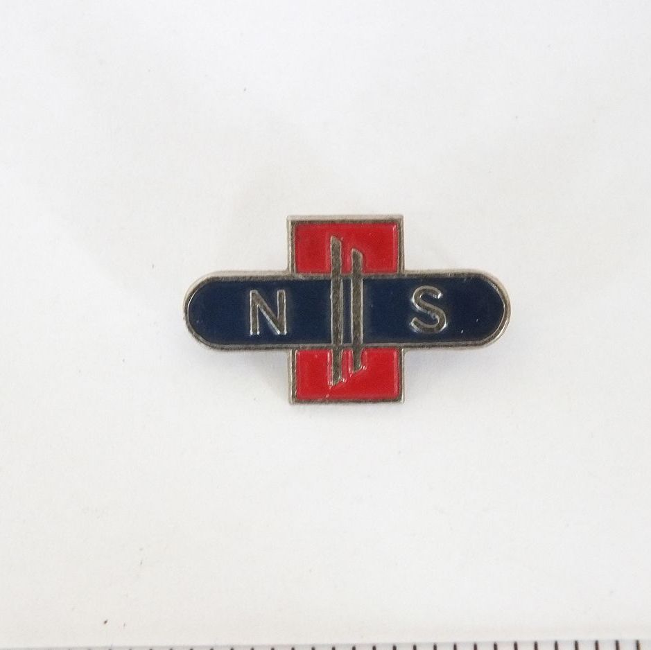 Nederlandse Spoorwegen, Dutch Railways Lapel Pin Badge-Circa 1960s