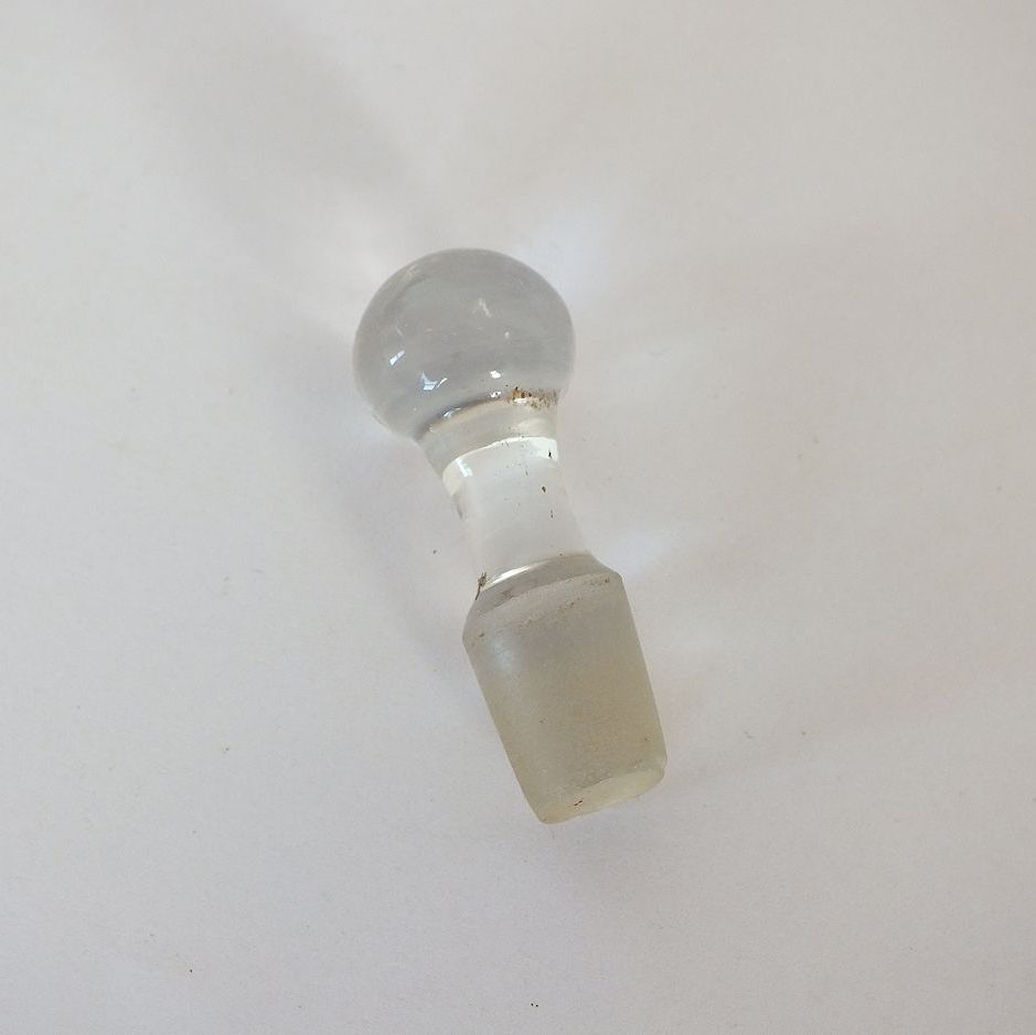 Antique Glass Scent Bottle Stopper