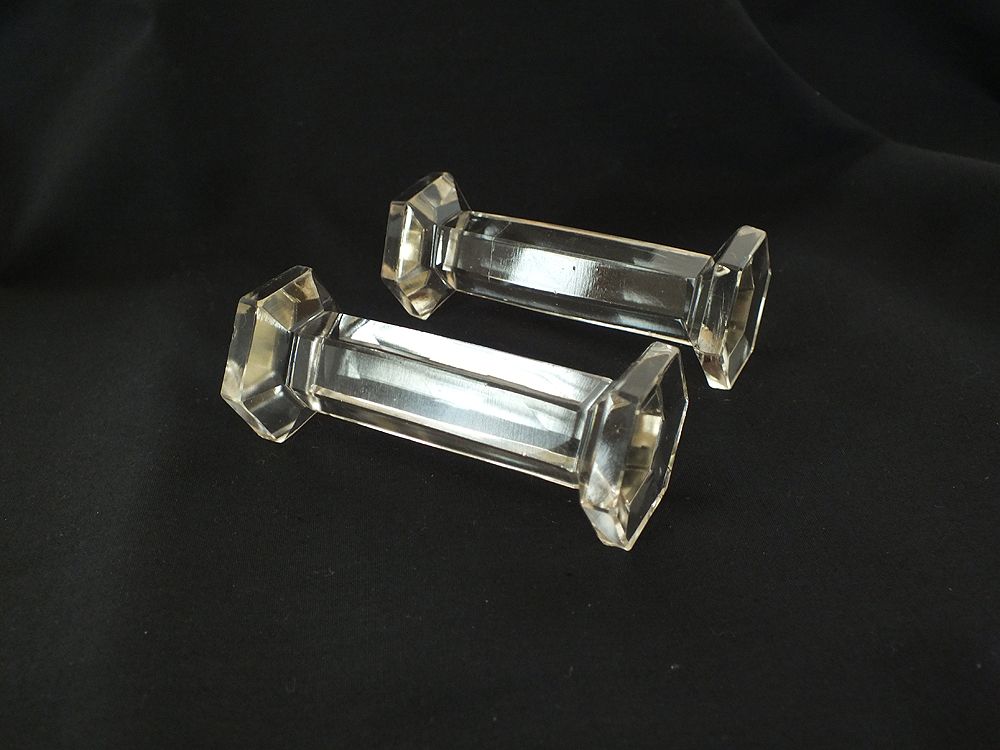 Glass Knife Rests, Barbell Design
