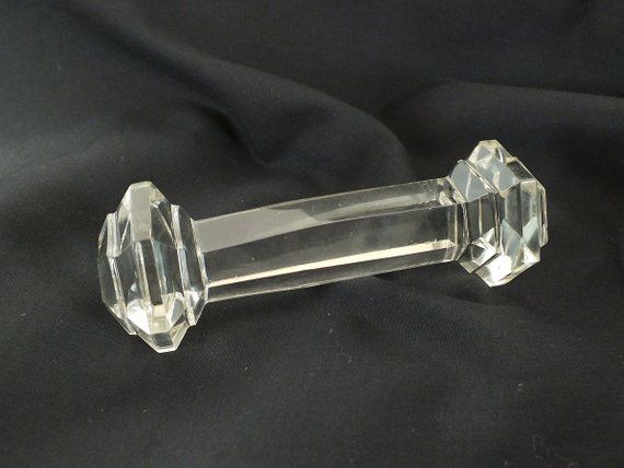 Antique Glass Cutlery Stand-Length 4 Inches