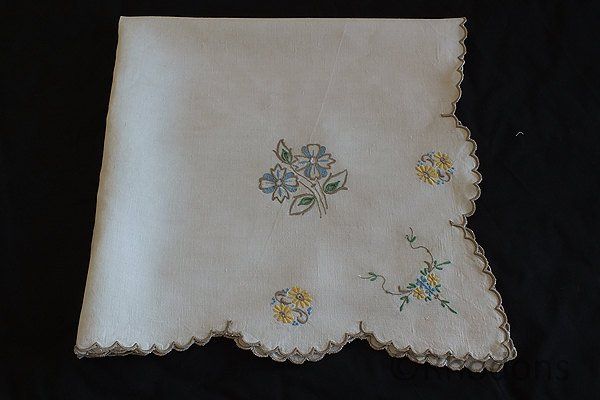 Madeira Embroidery Linen Tablecloth