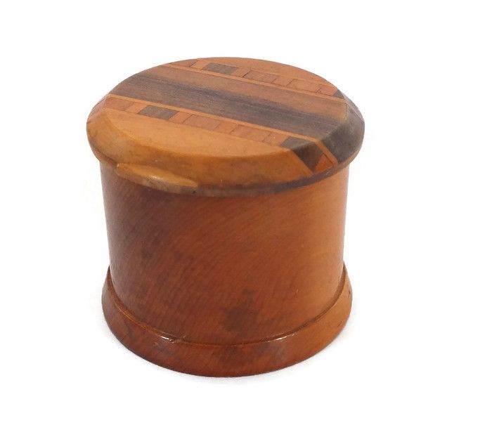 Wooden Trinket Box-Inlays To Lid