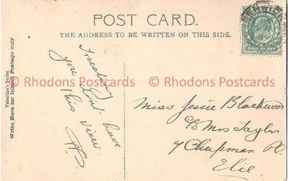 The Old Bridge Berwick on Tweed. Early 1900s Postcard