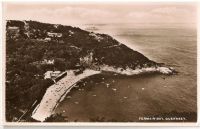 Fermain Bay Guernsey C I - 1950s Real Photo Postcard 