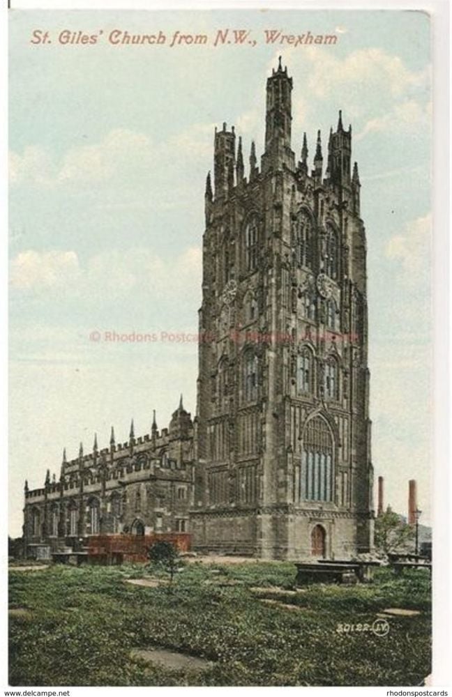St Giles Church Wrexham View From North West Postcard 