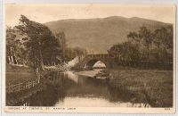 Bridge At Tibbies, St Mary's Loch, Borders. 1920s Photo Postcard