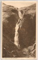 Grey Mares Tail Waterfall Dumfries & Galloway 1950s Postcard