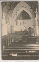 Scotland: Borders, Longformacus, Interior Of Parish Church. Early 1900s Postcard. | Recipient Family Name: Watson