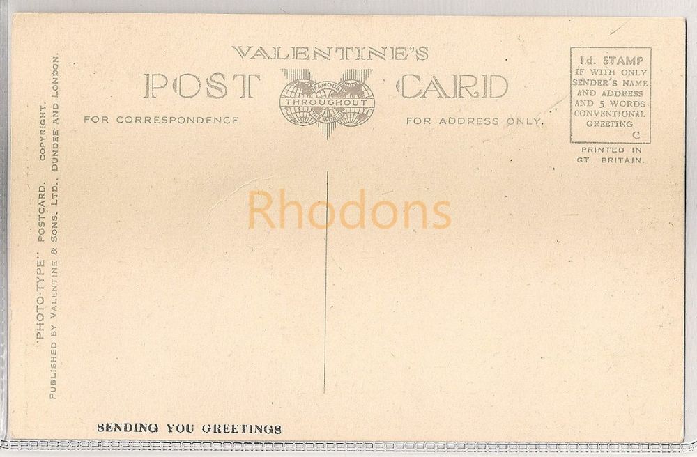 Floors Castle, Kelso, Roxburghshire. Valentines Scottish Postcard