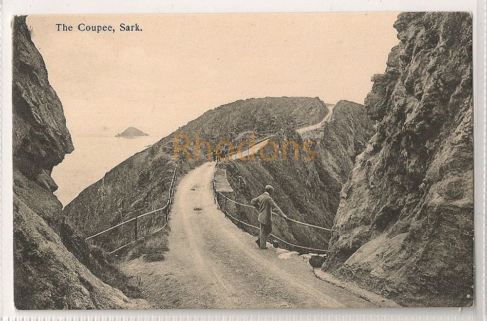 UK Channel Islands: Sark. The Coupee. Printed Photo Postcard (#1)