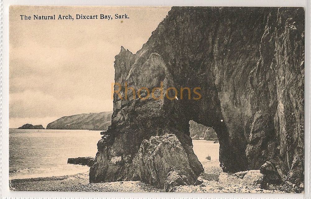 UK Channel Islands: Sark. The Natural Arch, Dixcart Bay. Printed Photo Post