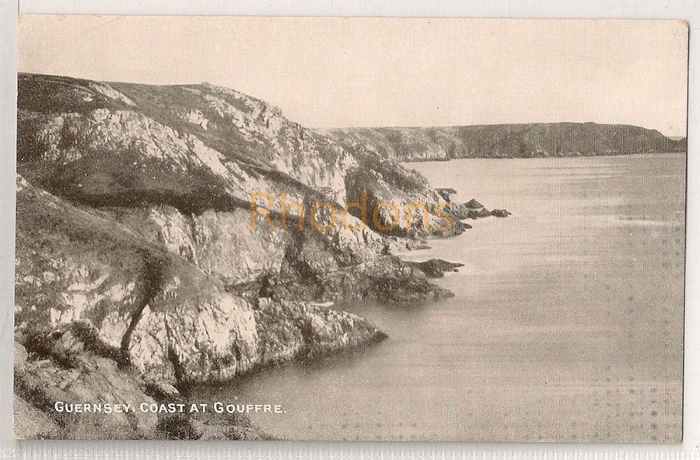 Guernsey C I - The Coast At Gouffre  Early 1900s Postcard