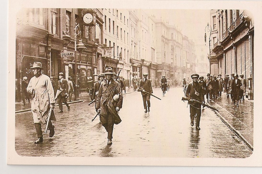 Nostalgia Postcard IRA March in Dublin July 1922 Reproduction Card 