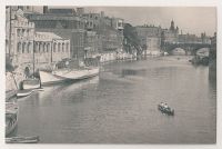 River Ouse From Lendal Bridge, York. Nostalgia Reproduction Postcard