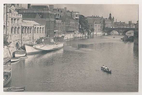 York: River Ouse From Lendal Bridge. Nostalgia Reproduction Postcard