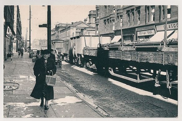 Glasgow: Dockland Street During The Glasgow Fair, 1954. Nostalgia Reproduct