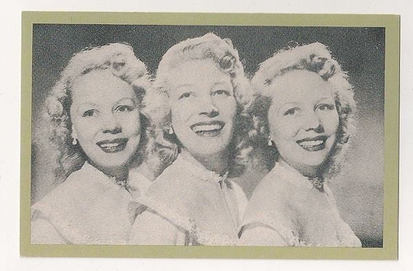The Beverley Sisters, 1951. Nostalgia Reproduction Postcard