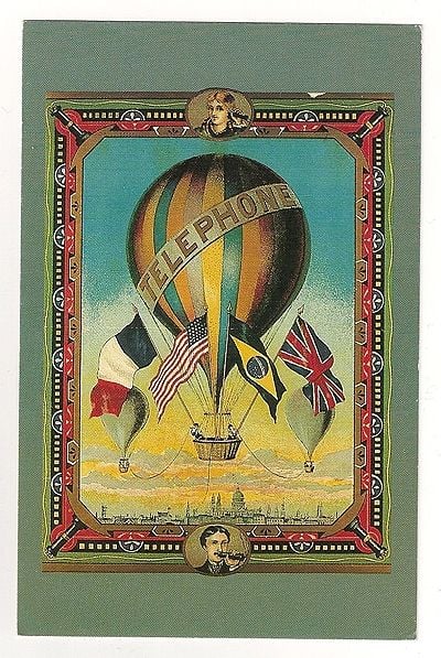 Elaborate Cotton Bale Label Circa 1890. Nostalgia Reproduction Postcard