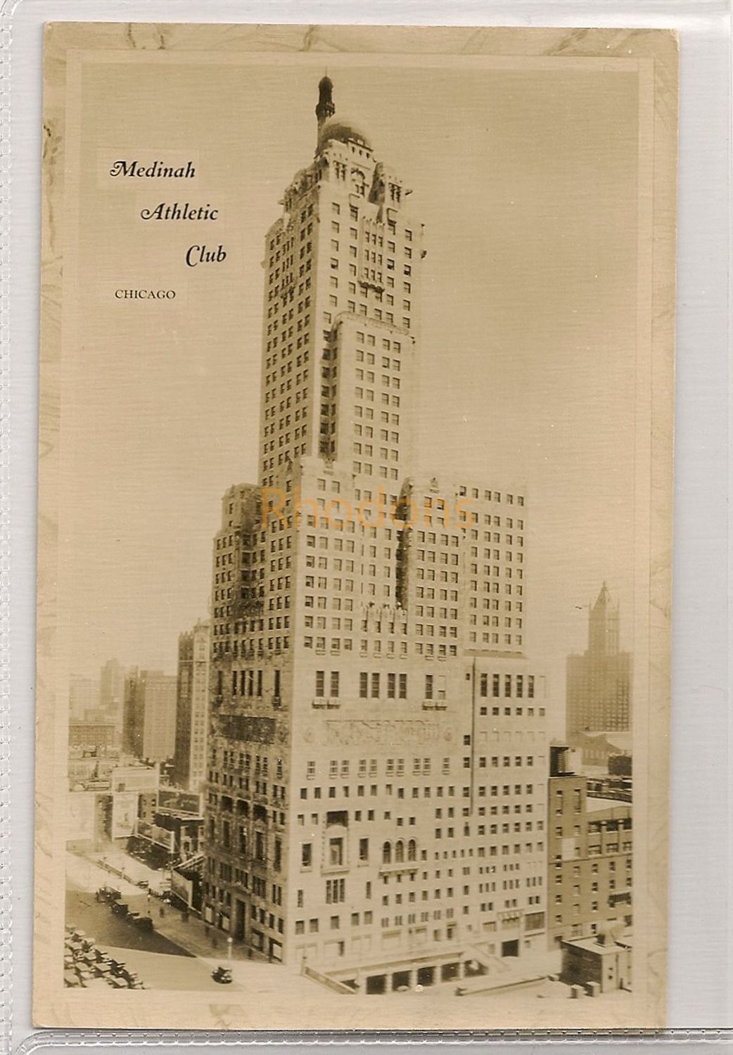 The Medinah Athletic Club, Chicago- Circa 1930s Real Photo Postcard
