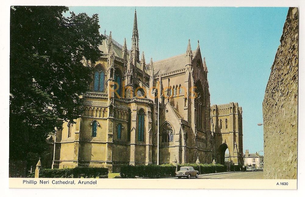 Philip Neri Cathedral, Arundel, Sussex Colour Postcard 