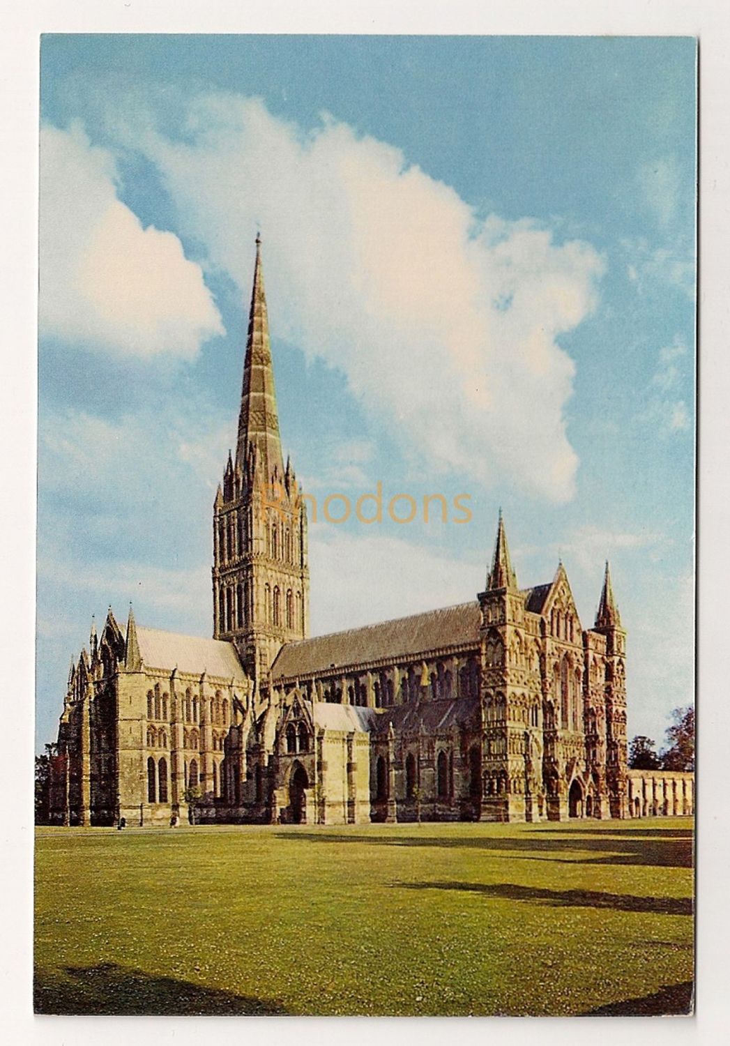 England: Wiltshire. Salisbury Cathedral. Colour Photo Postcard