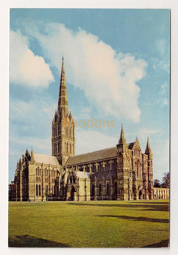 Salisbury Cathedral, Wiltshire. Colour Photo Postcard (Dixon)