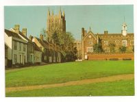Long Melford Church, As Seen From The Green-Colour Photo Postcard (Jarrold)
