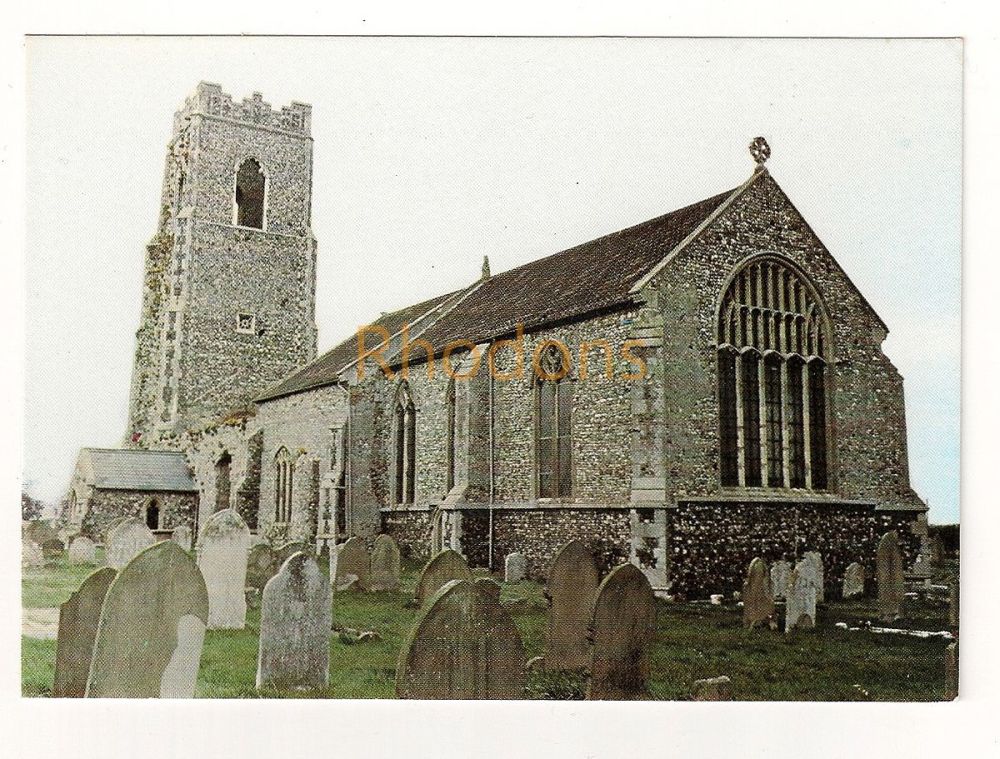 St Bartholomews Church, Corton, Suffolk. Colour Photo Postcard (Judges)