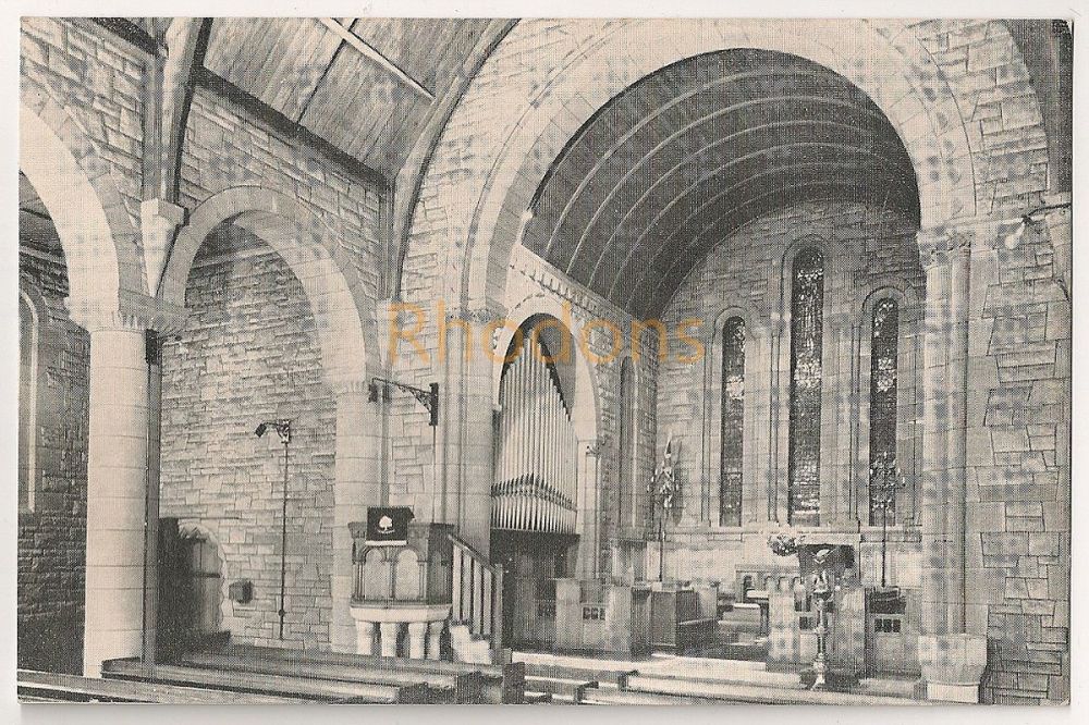 Scotland: Ayreshire. St Nicholas Church Prestwick Interior View Postcard
